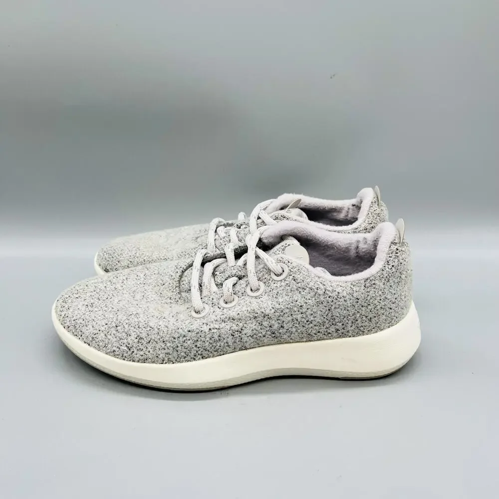 Allbirds Shoes Womens 8 Gray Merino Wool Runner Low Top Sneakers Comfort Casual